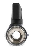 486-334 RS PRO Chrome Plated Brass Hydraulic Ball Valve G 1/4