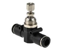 176-1890 RS PRO Tube Flow Regulator, Push In 8mm Tube Inlet Port x Push In 8mm Tube Outlet Port