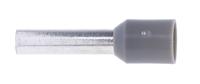 157-1250 RS PRO Insulated Crimp Bootlace Ferrule, 12mm Pin Length, 2.8mm Pin Diameter, 4mm² Wire Size, Grey
