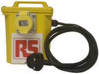 123-7376 RS PRO 750 VA Intermittent 5 Mins on 15 Mins off Site Transformer, 230V ac Primary, 110V Secondary