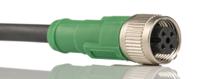 1555680 Phoenix Contact Male 4 way Straight Plug M12 SPEEDCON to Female 4 way Straight Socket M12 SPEEDCON Sensor Actuator