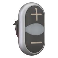 70011281-m22-ddl-s-x4x5m22-a Eaton RMQ Titan M22 Series Black Illuminated Momentary Push Button Head, 22mm Cutout, IP66