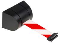 897-33-33-d3 Tensator Red & White PET Retractable Barrier, 4.6m, Red, White Tape