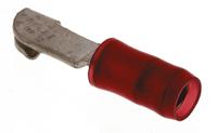 320555 TE Connectivity, PIDG Knife Disconnect Wire Splice Connector, Red, Insulated, Tin 22 → 16 AWG