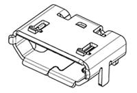 105017-1001 Molex Right Angle, SMT, Socket Type B 2.0 USB Connector