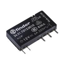 345170120010 Finder PCB Mount Relay, 12V dc Coil, 6A Switching Current, SPDT