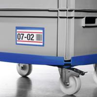 176207 Durable Blue 150 x 67mm Smooth and rigid Logistic pockets, 67mm Height, 150mm Width