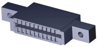 583718-1 TE Connectivity 583718 Series Female Edge Connector, PCB Mount, 10-Contacts, 2.54mm Pitch, 2-Row, Solder Termination