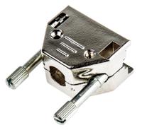 2801-0106-01 MH Connectors MHED Series ABS D Sub Backshell, 9 Way, Strain Relief