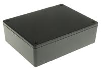 1591xxgsbk Hammond 1591 Series Black ABS Enclosure, IP54, Black Lid, 122 x 94 x 36mm
