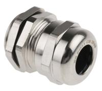831-9059 RS PRO Metallic Nickel Plated Brass Cable Gland, PG11 Thread, 5mm min., 10mm max., IP68