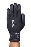 11757100 Ansell 11-757 Black Polyurethane Cut Resistant Gloves, Size 10, Polyurethane Coating