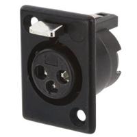 702-0500 Deltron Panel Mount XLR Connector, Female, 50 V ac, 5 Way, Silver Plating