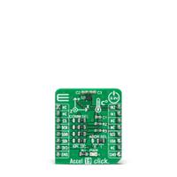 mikroe-4949 MikroElektronika Accel 19 Click Temperature Sensor, Accelerometer Add On Board for LIS2DTW12 mikroBUS Socket