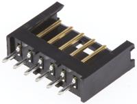 280372-2 TE Connectivity AMPMODU MOD II Series Straight Through Hole PCB Header, 6 Contact(s), 2.54 mm Pitch, 1 Row, Shrouded