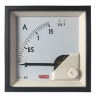 186-2440 RS PRO Analogue Panel Ammeter 60 (Input)A AC, 68mm x 68mm, 1 % Moving Iron