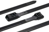 112-53060-pe530-pa66hsw-bk HellermannTyton Cable Tie, 535mm x 9 mm, Black Polyamide 6.6 (PA66), Pk-100