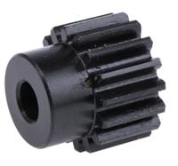 521-6418 RS PRO Steel 16 Teeth Spur Gear, 1.5 Module, 8mm Bore Diam, 24mm Pitch Diam, 20mm Hub Diam