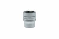 m1205256-c Teng Tools 1/2 in Drive 25mm Standard Socket, 6 point, 40 mm Overall Length
