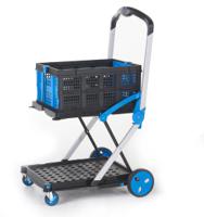 259-5115 RS PRO Foldable Folding Trolley Plastic Platform Trolley, 1000 x 600 x 1070mm, 70kg Load