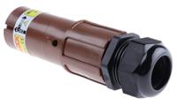 nls-1-bn-s120-m40a ITT Cannon, Veam Powerlock Brown Cable Mount Industrial Power Plug, Rated At 400A, 1.0 kV