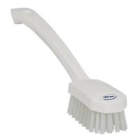 30885 Vikan Medium Bristle White Scrubbing Brush, 22mm bristle length, Polyester bristle material