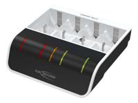 1001-0093 Ansmann Comfort Multi Battery Charger For NiMH 9V, AA, AAA, C, D 4 Cell 1.2V 15mA