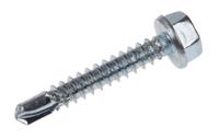 546-5828 RS PRO Bright Zinc Plated Steel Self Drilling Screw M4.2 x 1in Long x 25mm Long