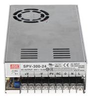 spv-300-24 MEAN WELL Switching Power Supply, SPV-300-24, 24V dc, 12.5A, 300W, 1 Output, 124 → 370 V dc, 88 → 264 V