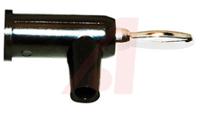 bu-p1825-0 Mueller Electric Black Male Banana Plug, 4 mm Connector, 15A, 5000V, Nickel Plating