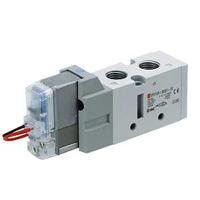 vf3133-5due1-02f SMC 2 Position Single Solenoid Pneumatic Solenoid Valve - Solenoid G 1/4 VF3000 Series 24V dc