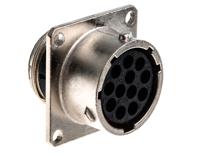 ut001412sh6 Souriau Sunbank by Eaton, UTO 12 Way Wall Mount MIL Spec Circular Connector Receptacle, Socket Contacts,Shell Size 14,