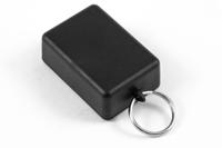 1551grbk Hammond 1551 Series Black ABS Enclosure, IP54, Flanged, Black Lid, 50 x 35 x 20mm