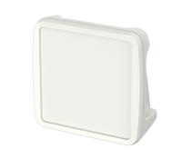 35112076hmt1 Bopla BoPad Series White ABS Desktop Enclosure, Sloped Front, 122 x 118 x 57.60mm