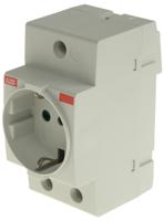 2csm110000r0701-m1173 ABB Grey 1 Gang Plug Socket, 16A, Type L - Italian, Indoor Use