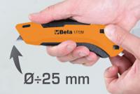 1772m BETA Safety Knife with Retractable Blade, Retractable, 170mm Blade Length