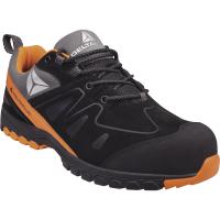 brooks3no45 Delta Plus BROOKLYN S3 SRC Men's Black, Orange Composite Toe Capped Safety Shoes, UK 10.5, EU 45