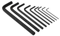 83hjp9a Facom 9 piece L Shape Metric Hex Key Set, 1.5 - 2 - 2.5 - 3 - 4 - 5 - 6 - 8 - 10mm