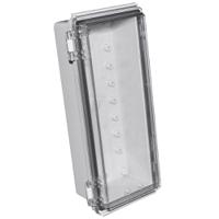 chdx8-322c CAMDENBOSS X8 Series Grey ABS General Purpose Enclosure, IP67, IK08, Clear Lid, 260x110x100mm