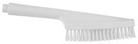 70575 Vikan Hard Bristle White Hand Brush, 25mm bristle length, Polyester, Polypropylene, Stainless Steel bristle material