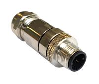 pxmbni12fim08ascpg9 Bulgin Circular Connector, 8 Contacts, Panel, M12 Connector, Plug, Male, IP67, Buccaneer M12 Series
