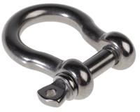 312-3566 RS PRO Bow Shackle, Stainless Steel, 0.3t