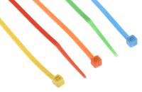 233-528 RS PRO Cable Tie, 100mm x 2.5 mm, Assorted Nylon, Pk-250