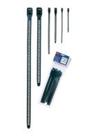 115-11270-softfix-m-tpu-bk HellermannTyton Cable Tie, Releasable, 260mm x 11 mm, Black TPU, Pk-8