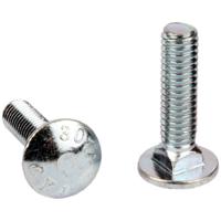 245-6416 Zinc Plated Steel Coach Bolt, 1/4-20 x 1in