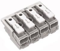 294-4004 WAGO 294 Series Power Supply Connector, 4-Pole, Female, 24A
