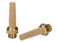 176-2283 RS PRO Brass 12bar Pneumatic Silencer, Threaded, G 1/8 Male