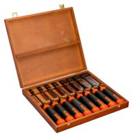 434-s8-eur Bahco 8 Piece Chisel Set, 318mm Length, 6 mm, 10 mm, 12 mm, 16 mm, 18 mm, 25 mm, 32 mm, 38 mm Blade Width