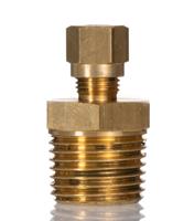 262-3231 RS PRO 1/2 BSPT Compression Fitting for Use with Thermocouple or PRT Probe, 6mm Probe
