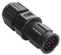 bu-12bmma-ll7001 Amphenol Industrial Circular Connector, 12 Contacts, Panel, Standard Connector, Plug, Male, IP67, Ceres Series